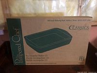 Box showing Pampered Chef Classics Collection rectangular baker
