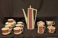 Full coffee service displayed