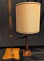 Both lamps side by side showing matching design and table lamp shade