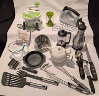 All items laid out together for overview