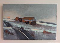 Front view of entire painting on wall