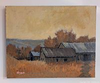 Full view of acrylic painting on wall