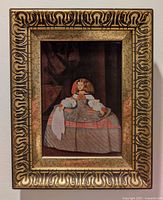 Full view of framed Velazquez print