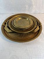 Stack of all trays nested together showing quantity and variation