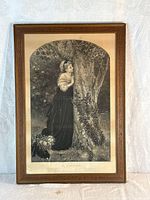 Full view of framed engraving