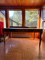 Full view of harvest table front