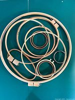 All hoops nested to show range of diameters