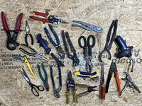 Overview of entire assortment arrayed on OSB board