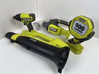 Overall view of all three Ryobi ONE+ tools
