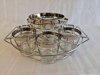 Front angle showing entire bar set within chrome carrier