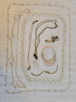 All jewellery pieces laid out showing overall contents