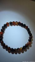 Full view of agate stretch bracelet