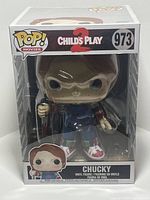 Front view of boxed Chucky Pop! Movies #973 figure