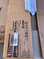 Close-up of carton showing Stamina Pilates 4500 JP branding and model number 55-4285