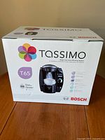 Front of Bosch Tassimo T65 retail box