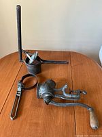 Overall view showing food chopper, ricer press, collar ring