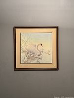 Front view of framed Glen Loates print