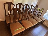 All ten chairs side by side