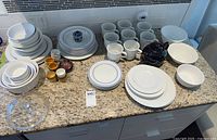 overview of entire assortment on countertop