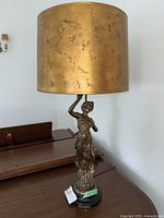 Full view of lamp with shade