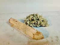 Both mineral specimens side by side