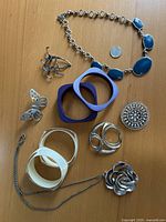 All items laid out together on wooden surface for overview