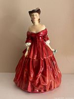 Front view of Royal Doulton Vivienne figurine showing full gown and stance