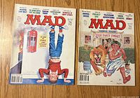 Front covers of both MAD magazines showing issue numbers and artwork