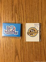 Front view of both sealed Blue Jays Fire Safety card sets