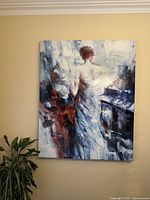 Front view of entire acrylic painting on wall