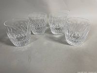 Four Waterford crystal glasses group shot