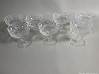 All seven Waterford Colleen coupe glasses group shot