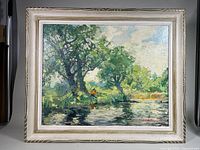 Front view of framed painting