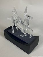 Full view of crystal Pegasus on base