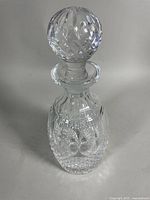 Full view of Waterford crystal decanter with stopper