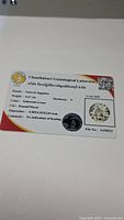 Chanthaburi Gemological Laboratory certificate for 0.47ct sapphire