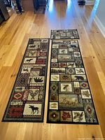 Two runner rugs side by side, small accent rug visible