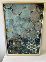 Front view of framed abstract print