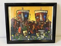 Framed painting front view