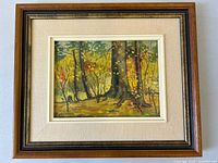 Frontal view of framed painting