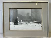 Front view of framed photograph showing full image and frame details