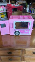 Left side of Barbie camper shell with door and window