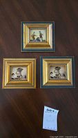 All three framed miniature prints