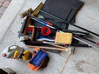 Overview of all car care tools, brushes, floor mats, liquids and accessories