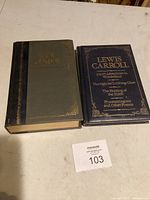 Both hardcover books front covers visible