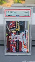 Front view of PSA-slabbed 2018 Topps Jack Flaherty #93 card showing grade GEM MT 10