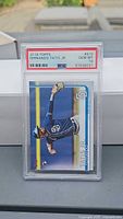 Front view of encapsulated 2019 Topps Fernando Tatis Jr. rookie card in PSA slab showing label with Gem Mint 10 grade