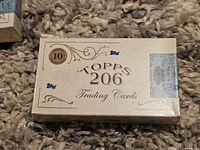 Front view of sealed 2020 Topps 206 Series 1 trading card box