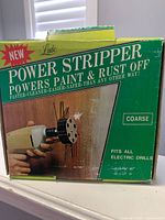 Retail box front showing Lido Power Stripper coarse, drill compatibility