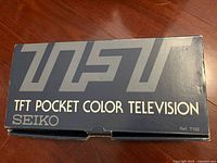 Seiko TFT Pocket Color Television box, top view